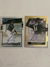 Jesus Luzardo Signed 2020 Baseball Card Rookie Lot2 Topps Optic Phillies MLB