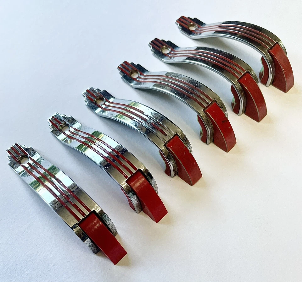 Старинный оригинальный небоскреб в стиле ар-деко хром ручки для выдвижных ящиков шкафов 6 - Изображение 2 из 4