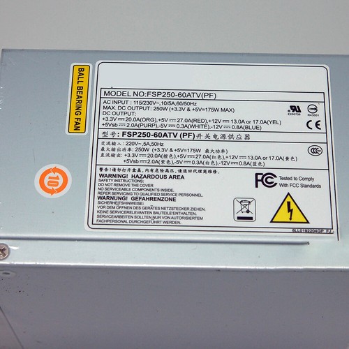 250W FSP250-60ATV(PF) For Advantech 610L/610H Industrial Computer Power Supply - Afbeelding 4 van 4