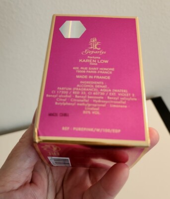 Women's perfume Pure Pink by Karen Low, 3.4 oz EDP Spray Eau De
