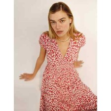 Reformation Alisa Midi Dress Love Size 0