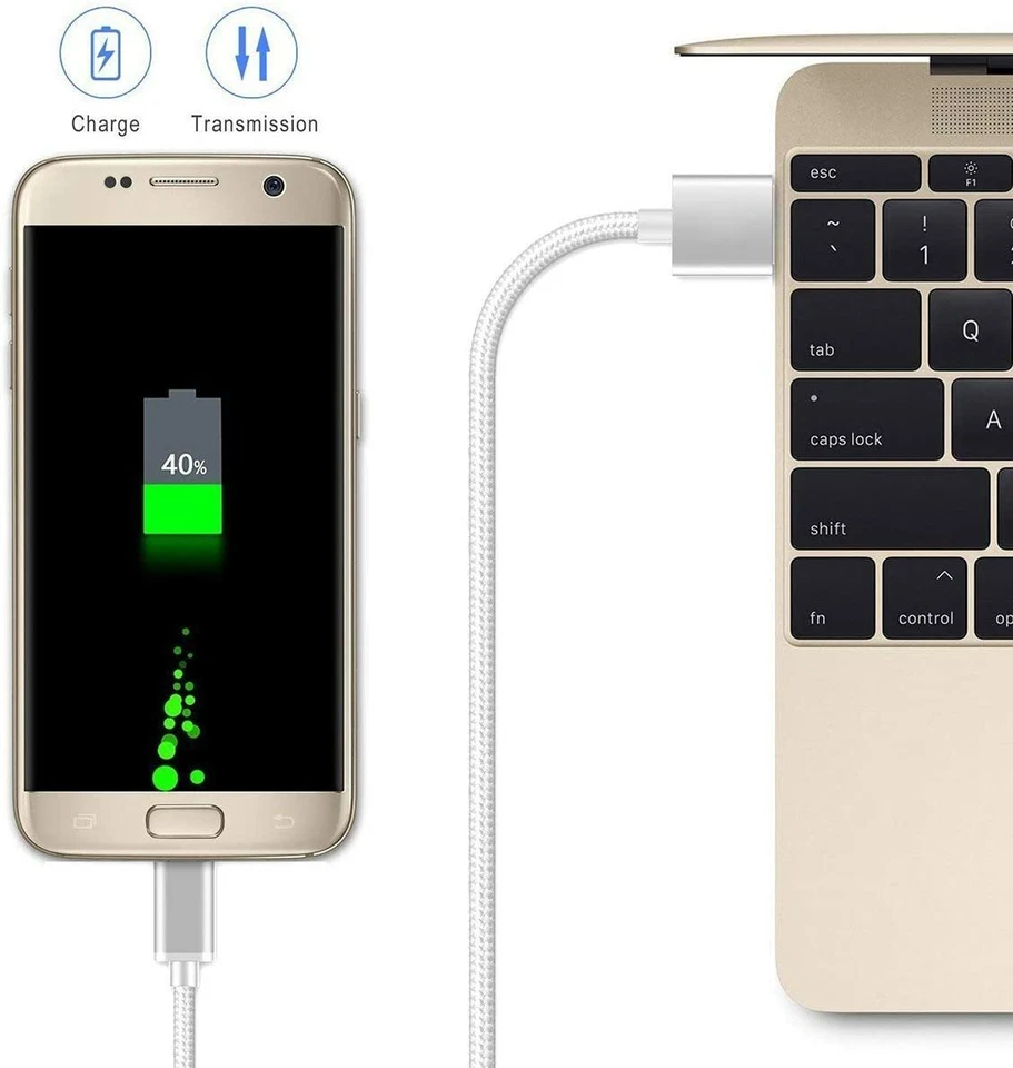 2 x 6Ft Micro USB Charging Cable Data Sync Charger Cord for Android Samsung LG - Image 3 of 4