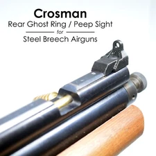 Crosman 2240, 1377, 1322 Ghost Ring / Peep / Fixed Rear Sight for Steel Breech