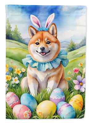 Shiba Inu Easter Egg Hunt Flag