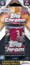 2015 Topps Chrome Football EXCLUSIVE Factory Sealed Hanger Box-3 Pack+5 PARALLEL