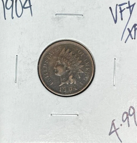 1904 INDIAN HEAD CENT ~ VF+/XF ~NICE COIN~