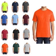Mafoose Men's 50/50 Cotton/Poly Tall Core Blend Pocket T-Shirt PC55PT