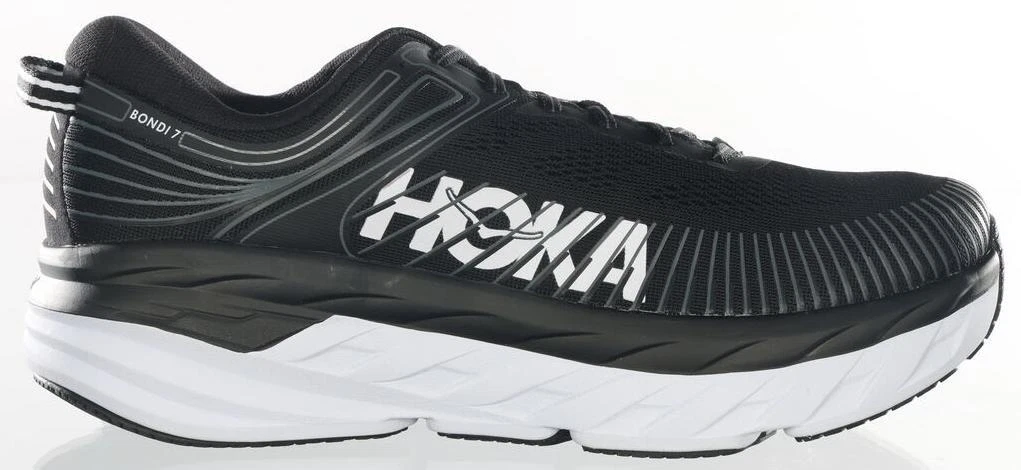 Hoka One One Bondi 7 Wide Black - 1110530-BWHT for sale | eBay