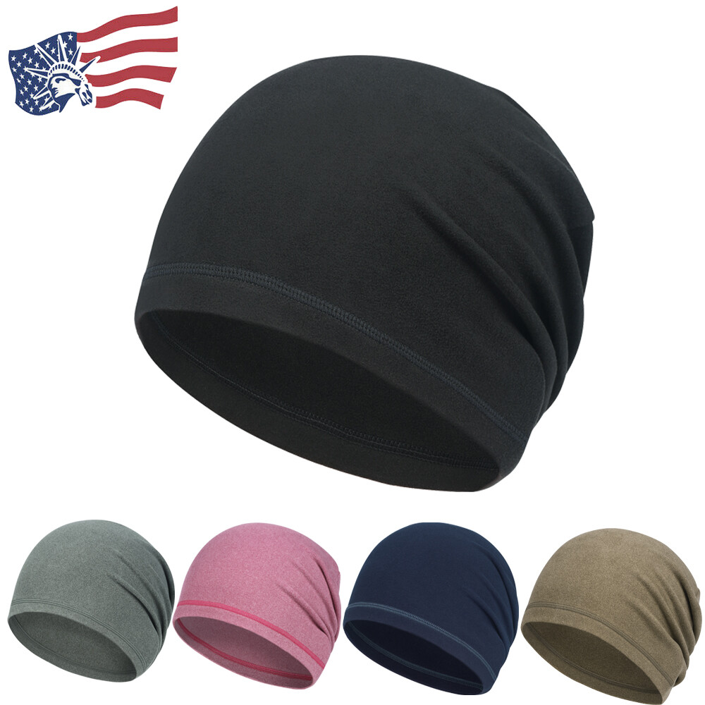 Winter Skull Cap Helmet Liner Thermal Cycling Running Beanie Hat