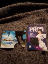 MLB MARLINS JOSH WILLINGHAM AUTO CERTIFIED UD GREATNESS BRIAN ELLINGTON RELIC