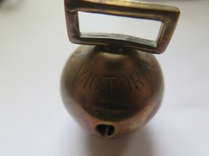 HORSE DRAWN HANSOM CAB BRONZE or BRASS BELL MARKED VICTORIA No 23 c1890s