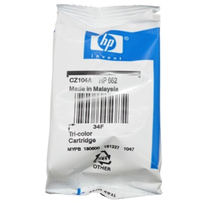 Original HP Tinten Patrone 662 CZ104A für Deskjet Ink Advantage 1015 1515 Printe