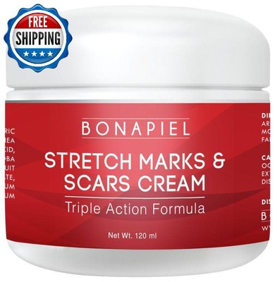 Crema Para Las Estrias Y Cicatrices - Tratamiento De Crema Corporal Para Eliminar, Prevenir Viejas Y Nuevas Marcas - Para Hombres, Mujeres Embarazadas Y Recien Paridas (784672350587)