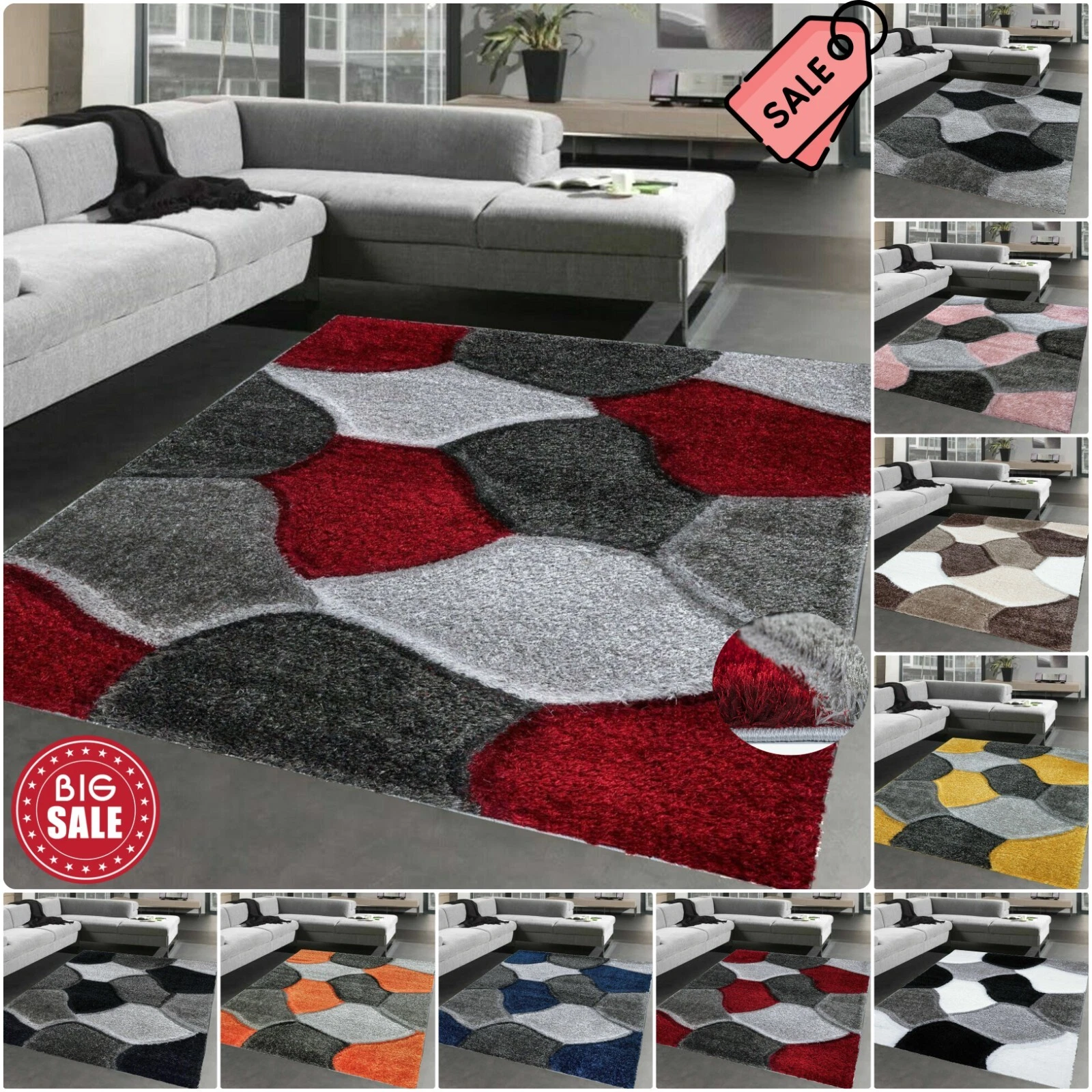 New Luxury Modern Shaggy Rugs Hallway Runner Living Room Bedroom Rugs Carpet Mat
Opens in a new wind