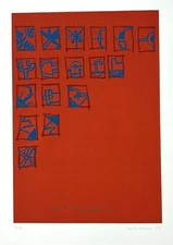 Justo Barboza Argentina 1995 signed limited edition original art print serigraph