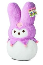 PEEPS x HELLO KITTY KUROMI Sanrio Dan Dee Plush Purple Jester Bunny Large 18"NEW