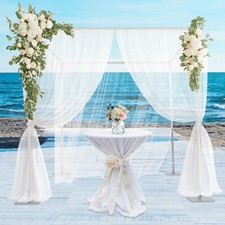 4-Post Background Stand Wedding Party Decor Backdrop Stand Kit Floor-Mount