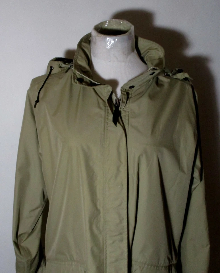 EMS EASTERN MOUNTAIN SPORTS Taupe Full Zip Hooded Coat Size M - Image 2 of 4