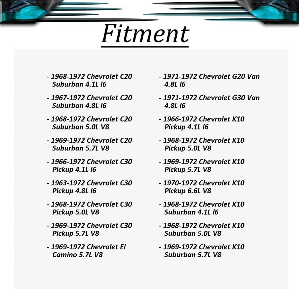 DEA 2 piezas montaje del motor delantero izquierdo+derecho para camioneta Chevy K10 1963 1964 1965 1966 Foto 3 de 4