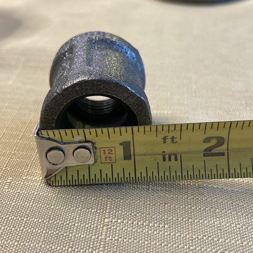 66 Assorted Black Steel Malleable Iron Pipe Fittings-Flanges, Couplings, Nipples - Picture 7 of 14