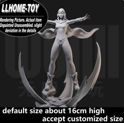 Anime Superhero Raven Magic Power Fight Resin 3D Print GK Figure DIY Model
