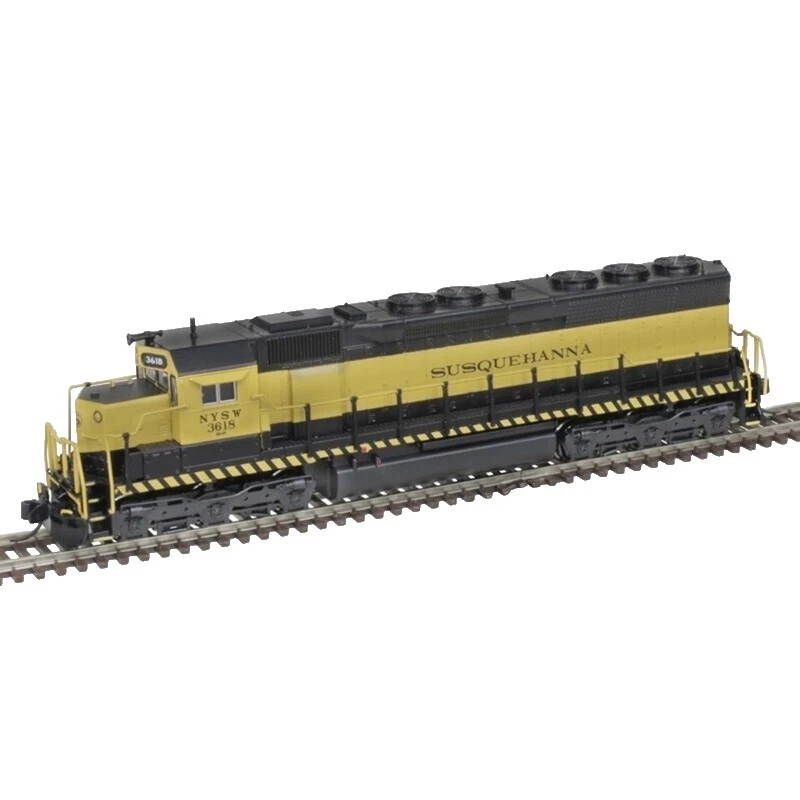 Modelo de metal blanco Atlas trenes