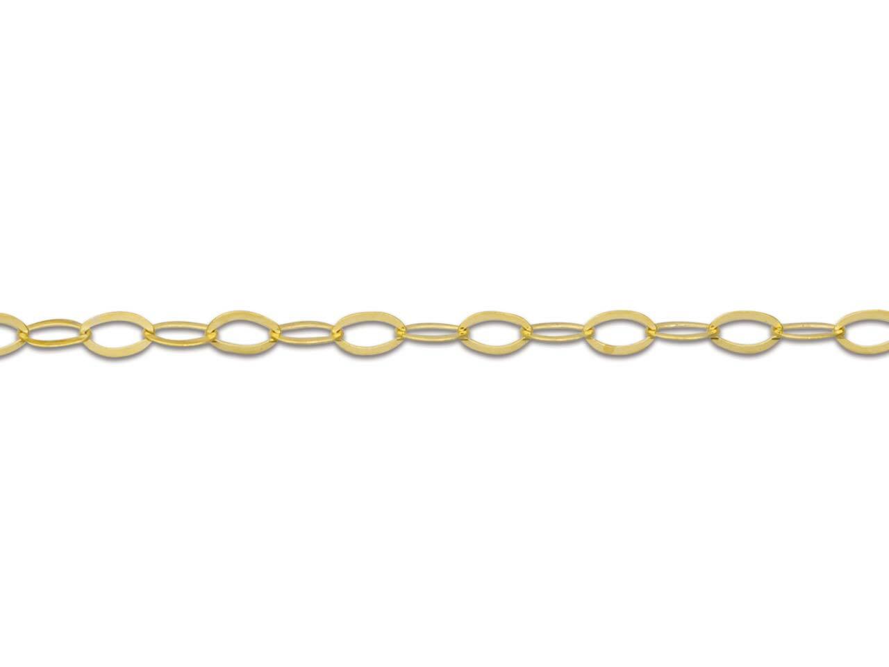 9ct Yellow Gold Trace Chain 16 inch 9ct Gold 1.2mm Trace Chain 16