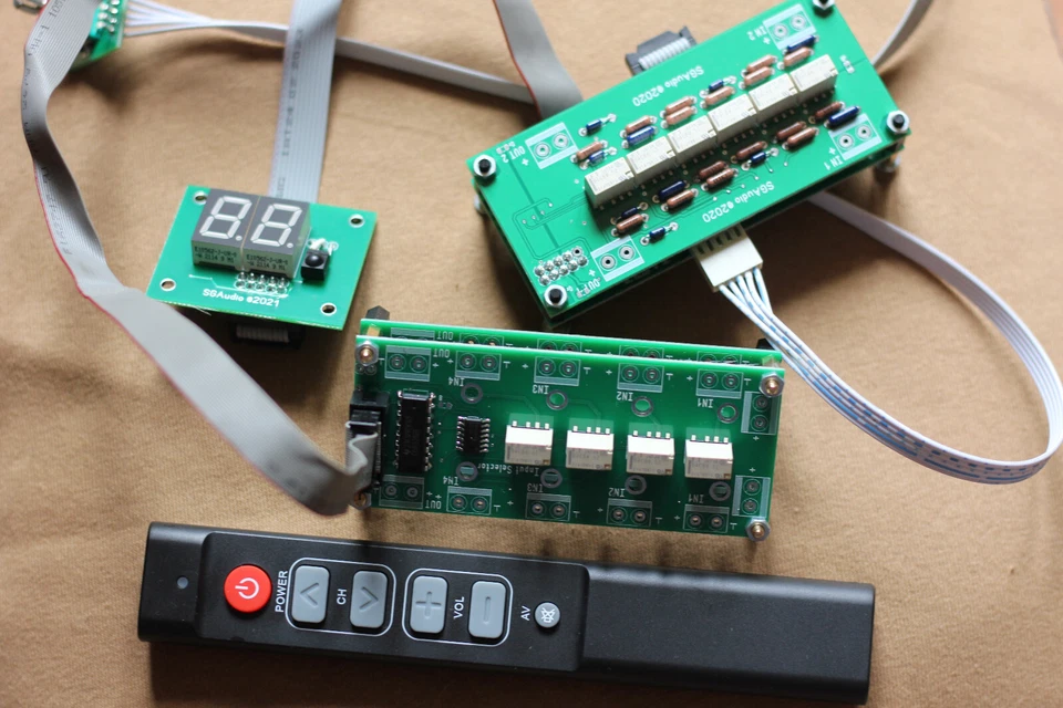 Volume Control Relay Attenuator 2 channels XLR selector 10K, 22K, 50K, 100K - Image 2 of 4