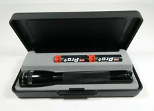 Mini Mag-Lite Flashlight w/Case Black Advertising NORMARINE MIB