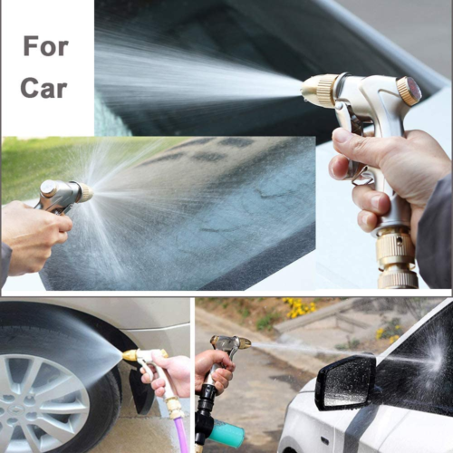 Upgraded Garden Hose Nozzle Sprayer, 100% Heavy Duty Metal Handheld Water Nozzle - Picture 6 of 12