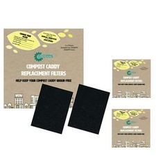 Compost Caddy Spare Filters - For Joseph Joseph Caddies (Pack of 6)