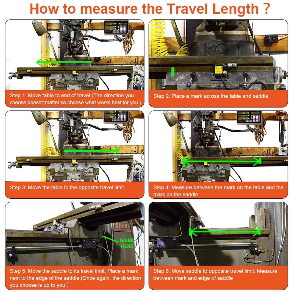 2/3 Axis Digital Readout Linear Scale DRO Display 5um for Bridgeport Mill Lathe - Image 4 of 4