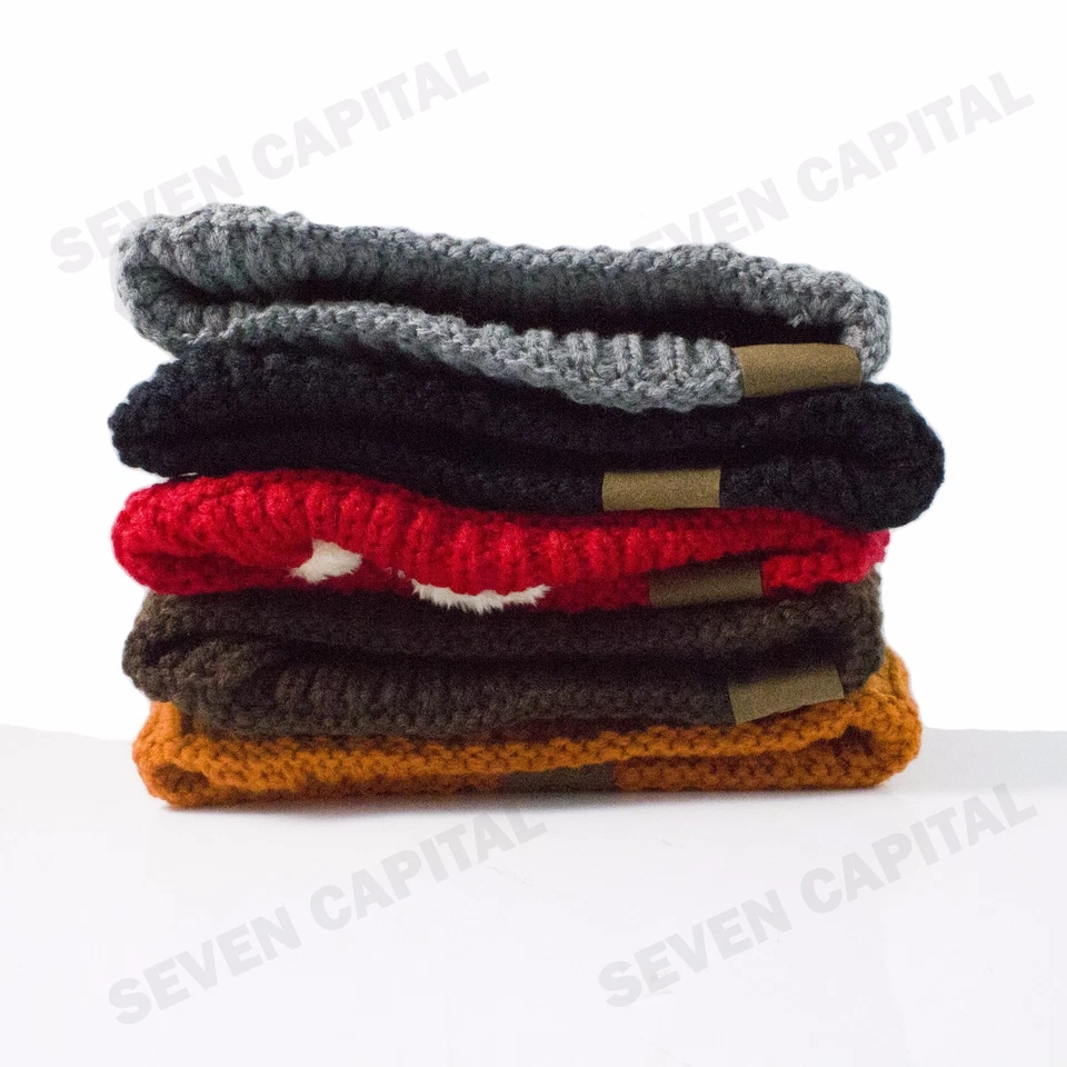 Women's Men Knit Slouchy Baggy Beanie Oversize Winter Hat Ski Fleece Slouchy Cap - Image 2 of 3