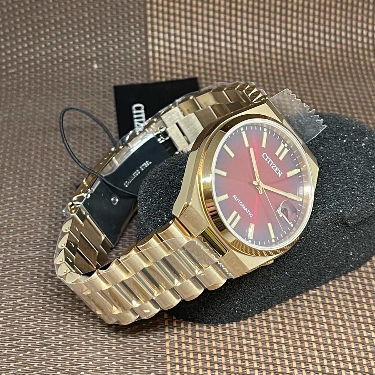 Citizen Tsuyosa NJ0153-82X Red Dial Analog Automatic Gold Citizen Tsuyosa NJ0153-82X Red Dial Analog Automatic Gold