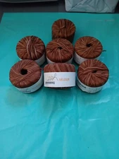 GGH(SSH) Velour~ Lot of 6+ #05   Variegated Lt. Brown- Thin Ribbon -Yarn FreeShp