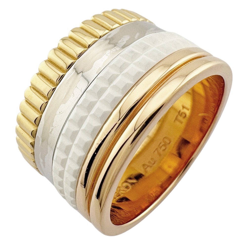 Boucheron Ring US 5 3/4 EU51 K18 yellow white gold Quatre White Ring Large used