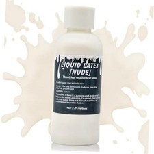 2.2 fl oz Liquid Latex Halloween SFX Makeup Kit, Clear Adhesive Latex Glue for