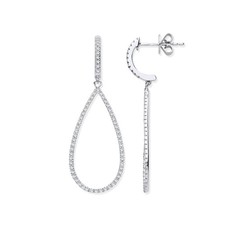 9ct White Diamond Drop Earrings  0.35ct  ERD0235/OR