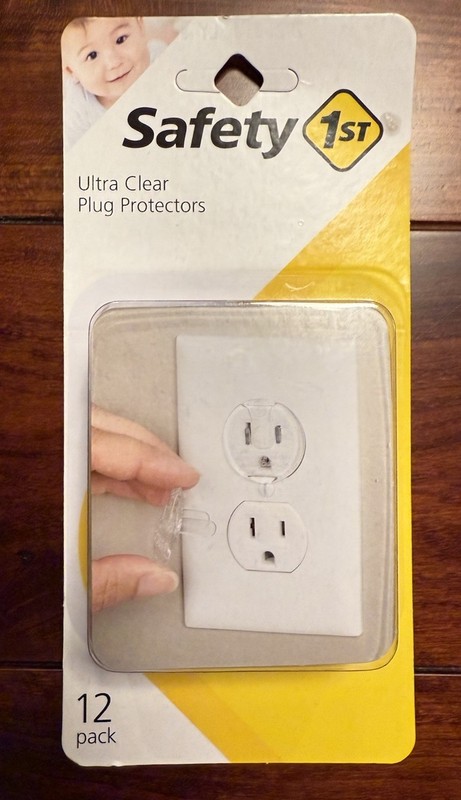 Safety 1st Ultra Clear Plug Protectors, Pack of 12 - NEW