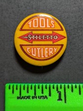 Vintage Stiletto Tools and Cutlery Pinback Pin