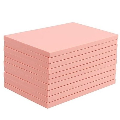  10 Pack 4 x 6 Inch Rubber Carving Blocks, Rubber Linoleum 4x6 Inch 10 PCS Pink