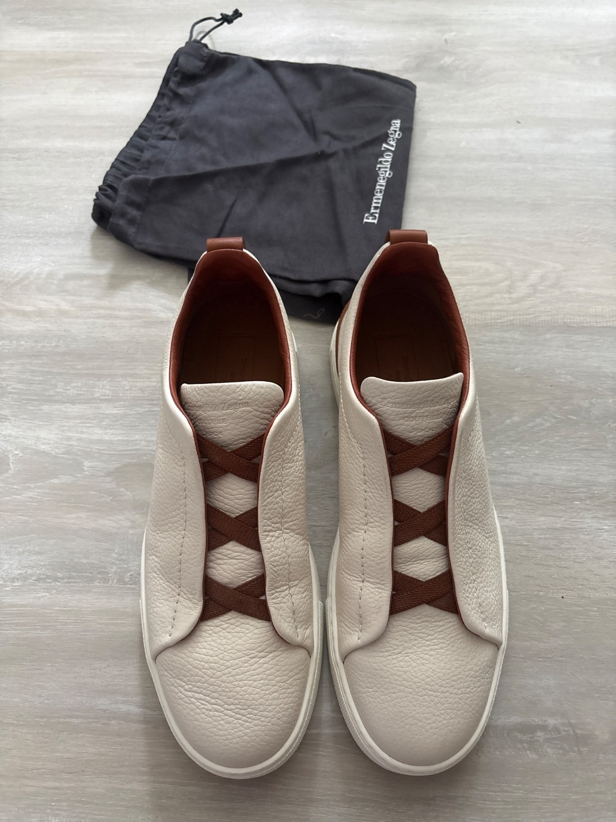 Authentic Ermenegildo Zegna Couture Deerskin Triple S… - Gem