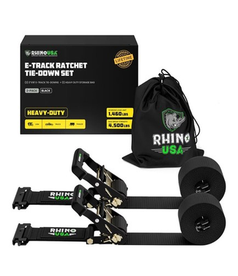 #ad #ad Rhino USA E Track Ratchet Tie Down Straps 4500lb Break Strength Includes $23.99
