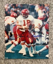 LEN DAWSON AUTOGRAPHED 8x10 PHOTO KANSAS CITY CHIEFS LEGEND