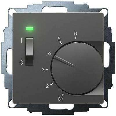 Eberle Controls UP-Raumregler 5-30C AC24V UTE 1012-Anth-55 Uhrenthermostate