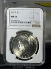 1923 Peace Dollar NGC MS66