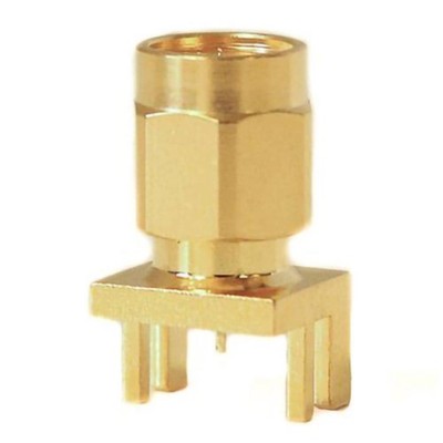 Mueller Electric BU-1420801811 Adapterstecker SMA-Buchse - Leiterplatte Messing