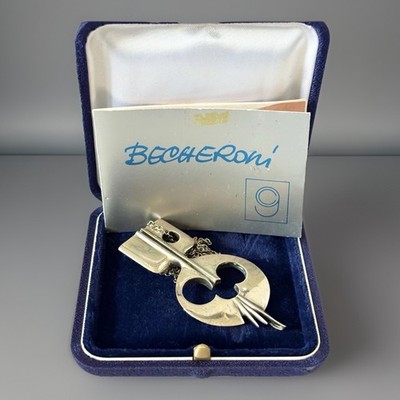 Anhänger Halskette ELVIO BECHERONI Sterling Silber 925 mit signiertem Echtheitszertifikat