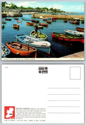 Bulloch Harbour Dalkey Dublin Ireland John Hinde Postcard Fishing Boats
