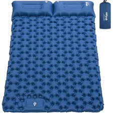Sleeping Pad - Ultralight Inflatable Sleeping Mat with Built-in Foot Pump, Du...
